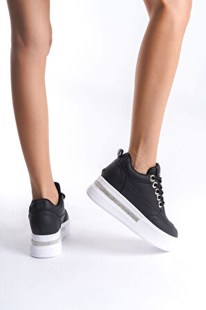 LUNORA Limited Series Siyah Beyaz Ortopedik Kadın Sneaker