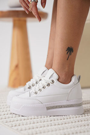 LUNORA Limited Series Beyaz Ortopedik Kadın Sneaker