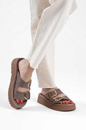 Place Premium Vizon Süet Terlik