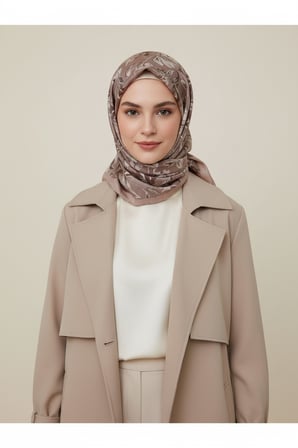 Çiçek Motifli Floral Desenli Özel Tasarım Şal