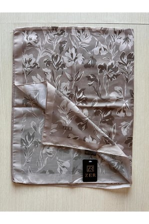 Çiçek Motifli Floral Desenli Özel Tasarım Şal