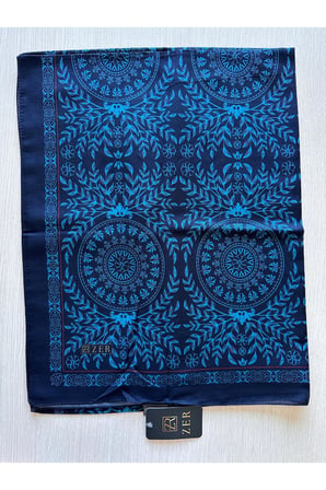 Premium – Geometrik ve Floral Desenli Özel Koleksiyon Şal