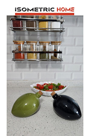 Özel Tasarım De Lorenze 2'li Yağdanlık Yağlık Sirkelik 500 ml