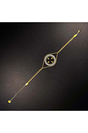 Xxx Çeyrek Altın Takılan, Paslanmaz Çelik Zincir Bileklik 3, Altın Renk