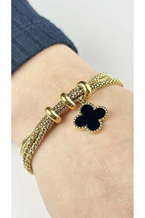 Van Figürlü, Paslanmaz Çelik Zincir Bileklik 54, Altın Renk