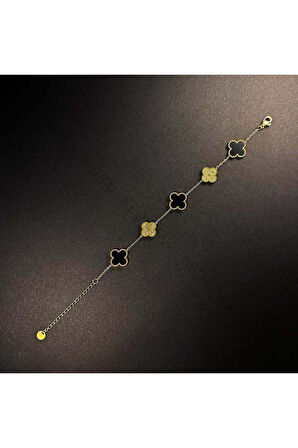 Van Figürlü, Paslanmaz Çelik Zincir Bileklik 63, Altın Renk