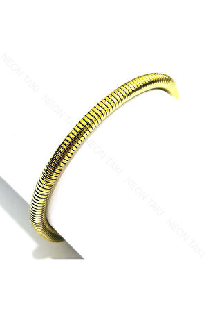 Paslanmaz Çelik Zincir Bileklik 382, Altın Renk