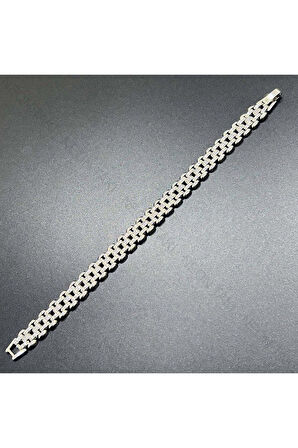 Zirkon Taş , Kordon Model, Platinyum Kaplama Xuping Bileklik 422, Gümüş Renk