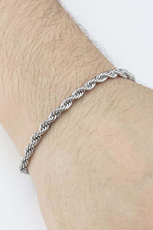 Burgu Model Paslanmaz Çelik Zincir Bileklik 480