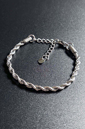 Burgu Model Paslanmaz Çelik Zincir Bileklik 480