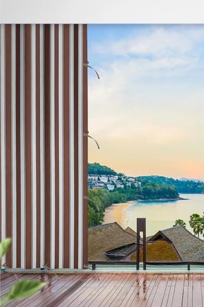 Su Geçirmez Balkon Perdesi – Kornişli & Bağcıklı Branda EN×BOY Balkon Branda Perde