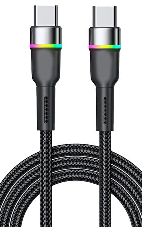 Oppo A5 2020 A9 2020 Şarj Kablosu Type-C 60W RGB Led SZ-CL13
