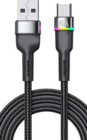 Vivo Y27 Y31 Y31s Y33s Y33T Y35 Y36 Şarj Kablosu Type-C 6A Ledli Hızlı SZ-CL81