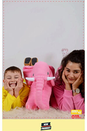 Pelus Oyuncaklar Kiz Erkek Cocuk Oyuncak Ayı Yumuşak Sevimli Fil Uyku Arkadaşım 85 Cm