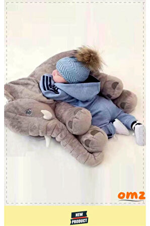 Pelus Oyuncaklar Kiz Erkek Cocuk Oyuncak Ayı Sevgiliye Özel Sevimli Peluş Fil 80 Cm