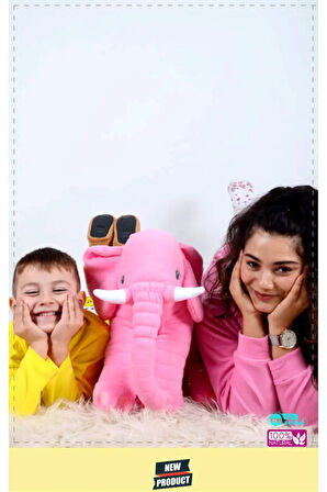 Pelus Oyuncaklar Kiz Erkek Cocuk Oyuncak Ayı Sevimli Fil Uyku Arkadaşım 80 Cm