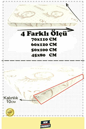 Bambu Ortopedik Bebek Yatağı Oyun Parkı Yatak Anne Yanı Bebek Yatak