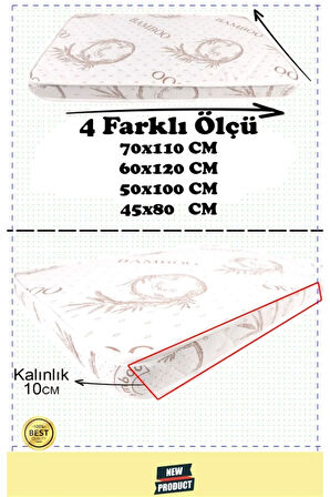 Minik Rüyalar Bambu Bebek Yatağı Ortopedik Park Yatak