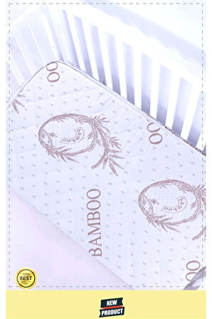 Bambu Ortopedik Sünger Bebek Yatağı Park