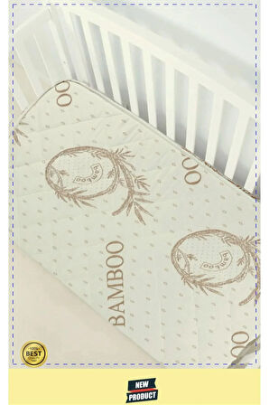 Bambu Ortopedik Sünger Bebek Yatağı Park