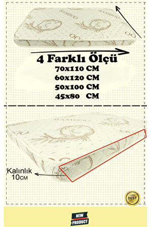 Montessori Bambu Bebek Çocuk Park Yatak Ortopedik