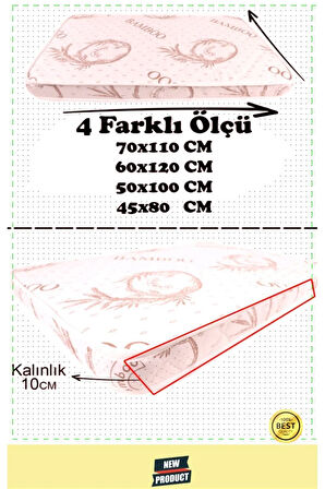 Anne Yanı Ortopedik Bambu Bebek ve Çocuk Yatağı