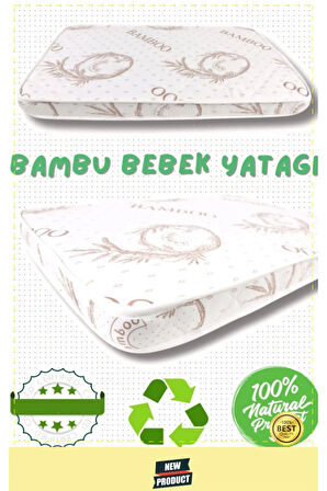 Organik Sünger Bamboo Bebek Çocuk Park Yatak Anne Yanı Bebek Yatak