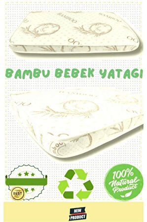 Organik Sünger Bamboo Bebek Çocuk Park Yatak Anne Yanı Bebek Yatak