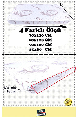 Organik Sünger Bamboo Bebek Çocuk Park Yatak Anne Yanı Bebek Yatak