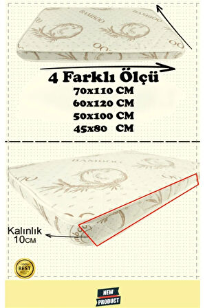 Bebek Yatak Bambu Ortopedik Oyun Parkı Yatağı Anne Yanı Bebek Yatak