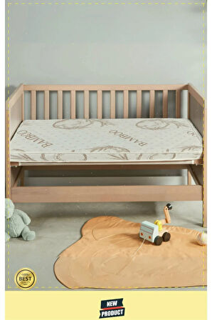 Bamboo Bebek Yatak Ortopedik Sünger Beşik Park Yatağı Anne Yanı Bebek Yatak