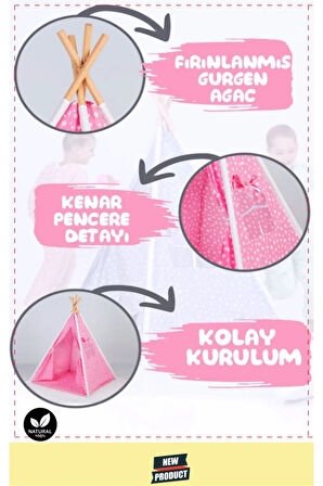 Eğitici Oyun Arkadaşı Kızılderili Pamuklu Çocuk Oyun Çadırı Kutulu Kız Erkek Egitici Oyuncaklar