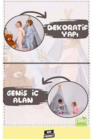 Eğitici Oyun Arkadaşı Kızılderili Pamuklu Çocuk Oyun Çadırı Kutulu Kız Erkek Egitici Oyuncaklar