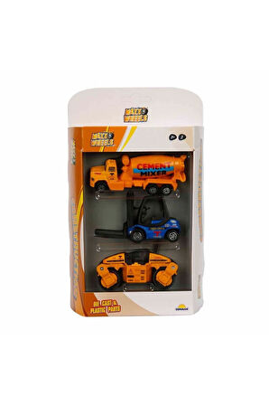 Kız Çocuk Oyuncak Erkek Çocuk Oyuncak 3'lü Araç Seti İş Makinaları Eğitici Oyuncaklar