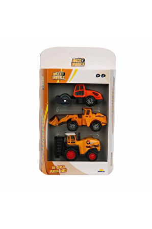Kız Çocuk Oyuncak Erkek Çocuk Oyuncak 3'lü Araç Seti İş Makinaları Eğitici Oyuncaklar