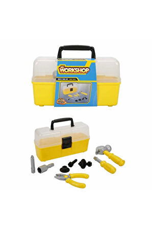 Kız Çocuk Oyuncak Erkek Çocuk Oyuncak Zapp Toys My Workshop Çantalı Tamir Seti 10 Parça Eğitici Oyun