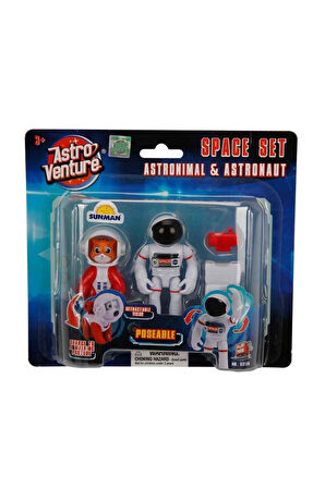 Kız Çocuk Oyuncak Erkek Çocuk Oyuncak Astro Venture Space Set: Astronimals & Astronaut Eğitici Oyunc