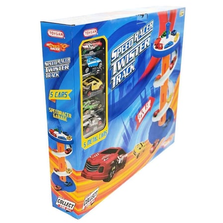 Eğlenceli Oyuncak TOYSAN RACER GARAJ - 5 METAL CARS Kız Erkek Çocuk Eğitici