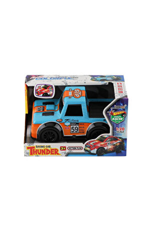 Kız Çocuk Oyuncak Erkek Çocuk Oyuncak JU688-32-31 Neon LEDli Yarış Arabası -Birliktoys Eğitici Oyunc