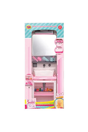 Kız Çocuk Oyuncak Erkek Çocuk Oyuncak Kutuda Aynalı Lavabo Seti Eğitici Oyuncaklar