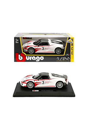 Kız Çocuk Oyuncak Erkek Çocuk Oyuncak 28009 Burago Porsche 918 Spyder 1:24 Model Araba Eğitici Oyunc