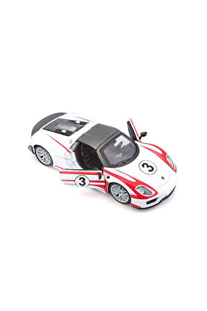 Kız Çocuk Oyuncak Erkek Çocuk Oyuncak 28009 Burago Porsche 918 Spyder 1:24 Model Araba Eğitici Oyunc