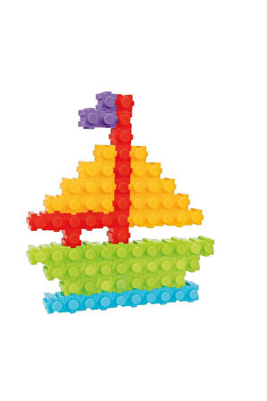 Kız Çocuk Oyuncak Erkek Çocuk Oyuncak 03 296 Çıt Çıt Bloklar 224 Parça -Oyuncak Eğitici Oyuncaklar