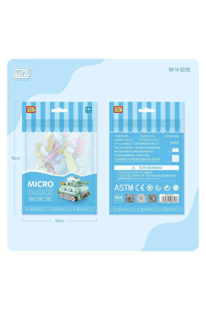 Kız Çocuk Oyuncak Erkek Çocuk Oyuncak LZ8618 LOZ Blok Oyuncak Mini Poşet -Vagonlife Eğitici Oyuncakl