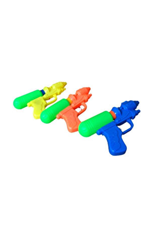 Eğitici Öğretici Çocuk Oyuncaklar Su Tabancası 3 Lü Set Su Silahı 17Cm