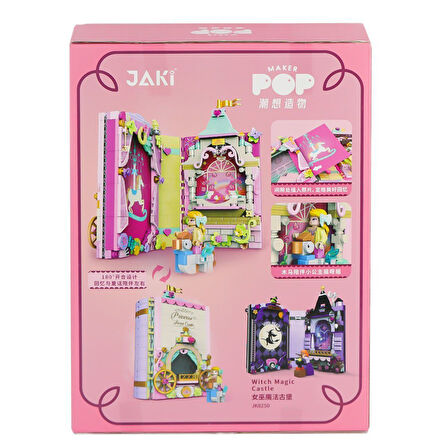 Eğlenceli Oyuncak JK2180 Jaki Sissi'nin Eğlence Parkı 3IN1 Blok Seti -Vagon life Kız Erkek Çocuk Eğitici Öğretici Oyun