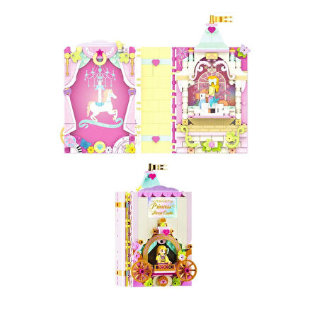 Eğlenceli Oyuncak JK2180 Jaki Sissi'nin Eğlence Parkı 3IN1 Blok Seti -Vagon life Kız Erkek Çocuk Eğitici Öğretici Oyun