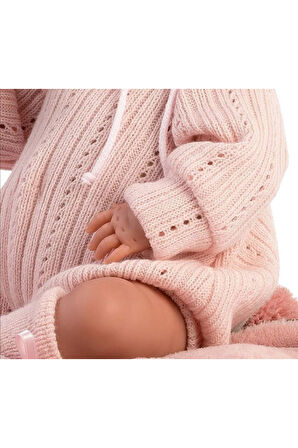 Kız Çocuk Oyuncak Erkek Çocuk Oyuncak Llorens Uyku Tulumlu Yenidoğan Gülen Bebek Mimi 40cm Eğitici O