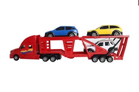 Kız Erkek Çocuk Oyuncak Araç Taşıyıcı Plastik Mavi Tır Kız Erkek Çocuk Eğitici