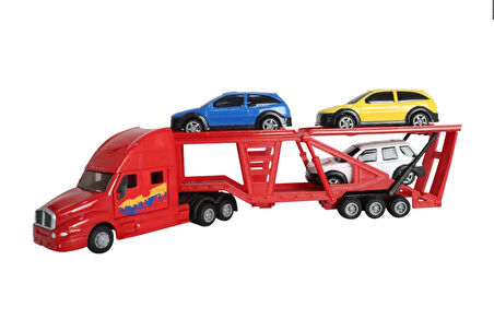 Kız Erkek Çocuk Oyuncak Araç Taşıyıcı Plastik Mavi Tır Kız Erkek Çocuk Eğitici